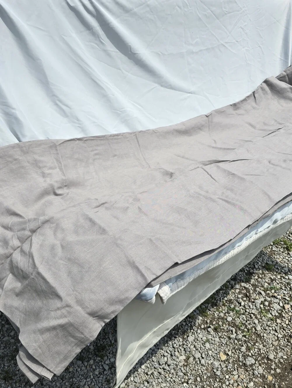 Quince 96x108 European Linen Gray Light Filtering 1 Panel 96